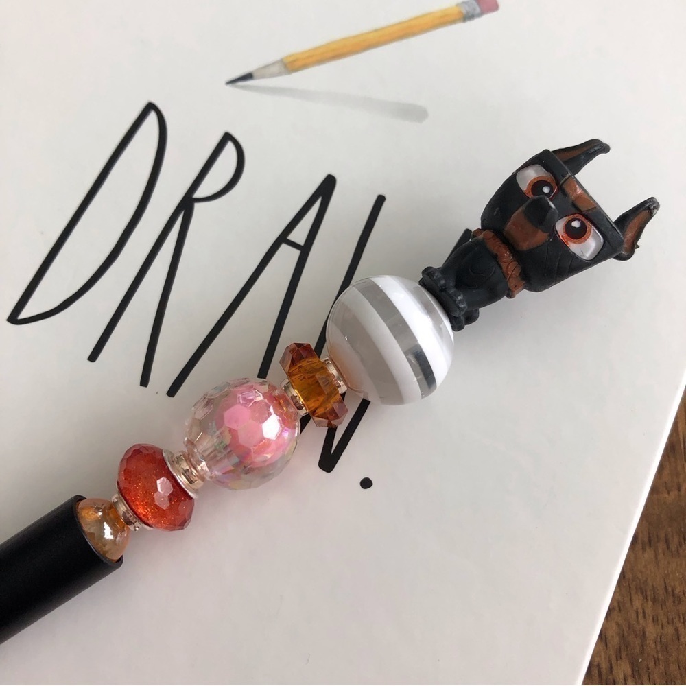 Disney Doorables: Up: Alpha Dog handmade beaded pen